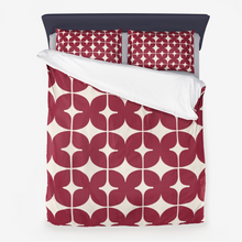 Load image into Gallery viewer, Red Monogram Duvet Cover
