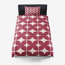 Load image into Gallery viewer, Red Monogram Duvet Cover
