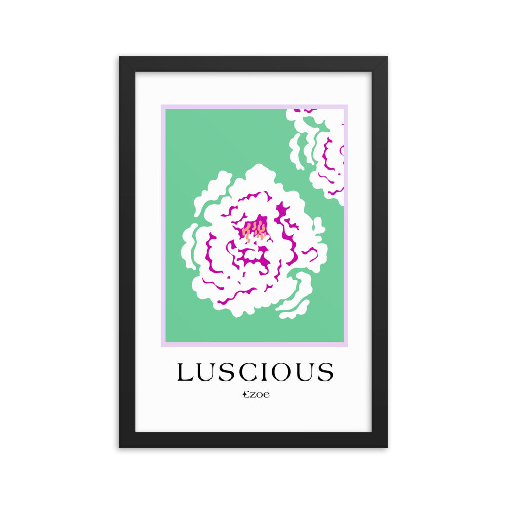 Framed Luscious Flower Art Print