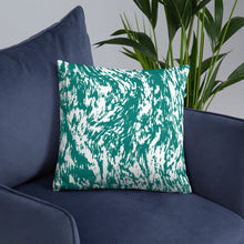 Load image into Gallery viewer, Green Wavy Pillow Cushion
